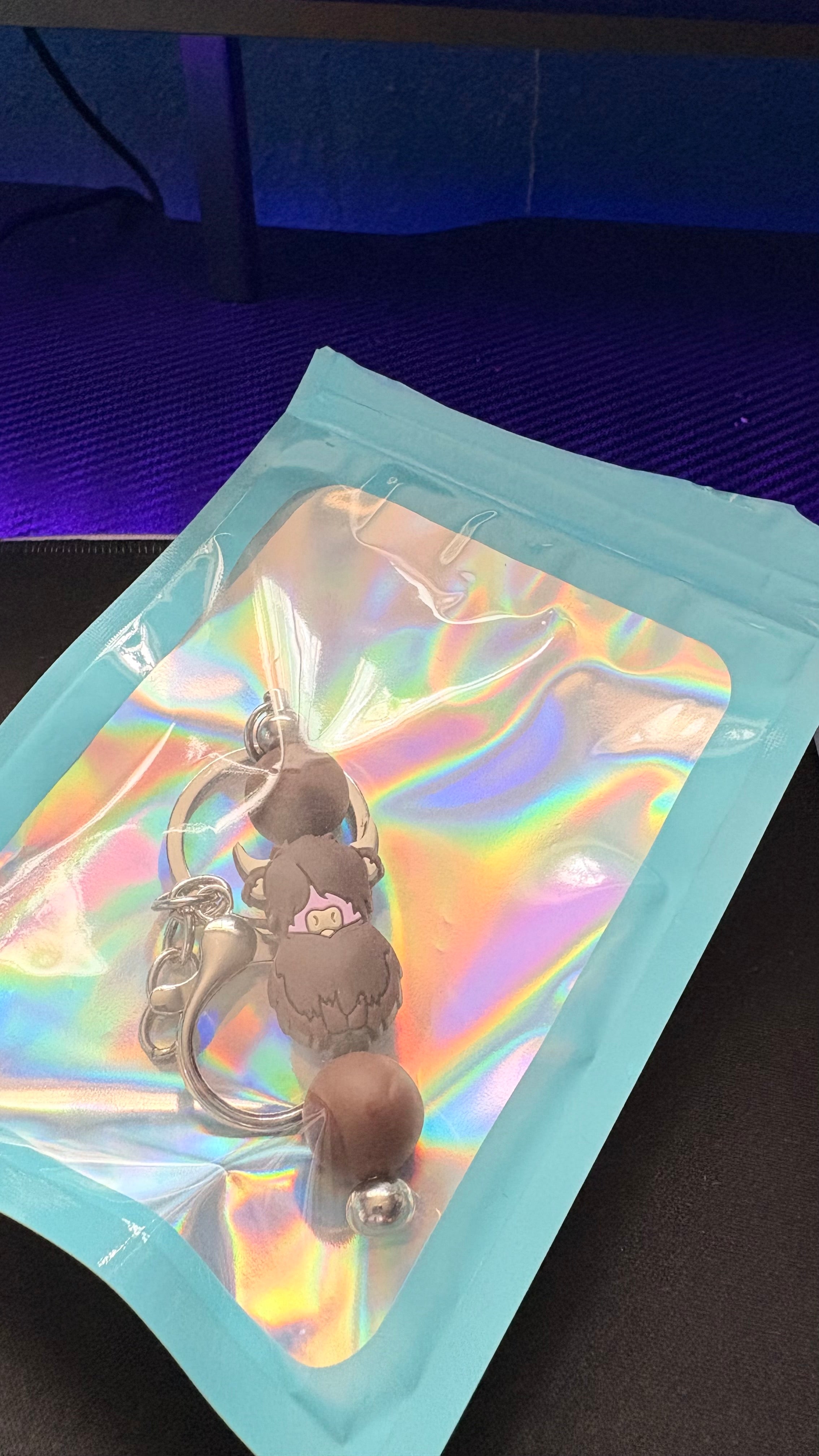 Bull keychain